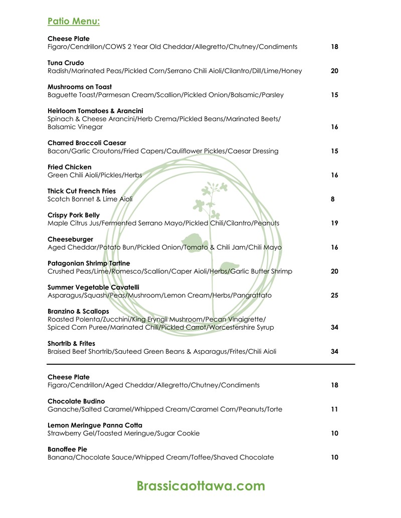 Patio Menu July 78 Some Changes on Friday